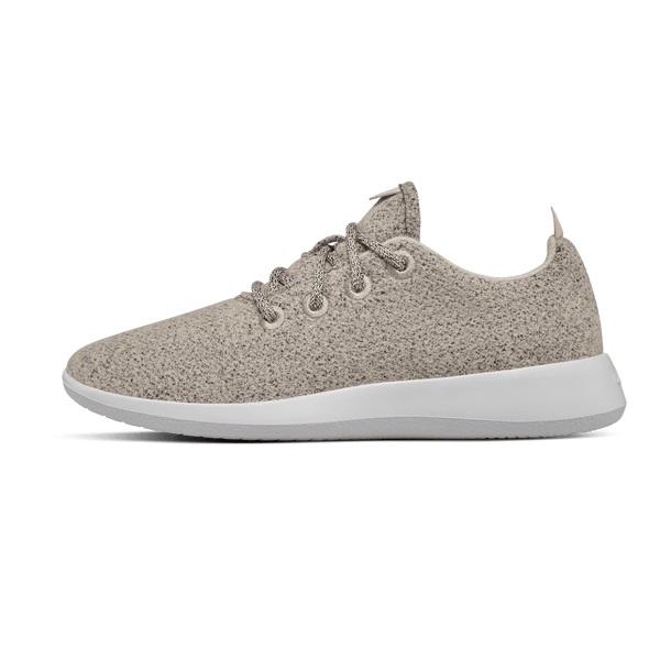 Women's Allbirds Wool Runner Sneakers Beige | NZ1480MQ