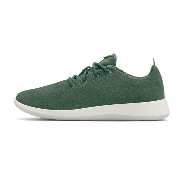 Women's Allbirds Wool Runner Sneakers Olive | NZ1485XY